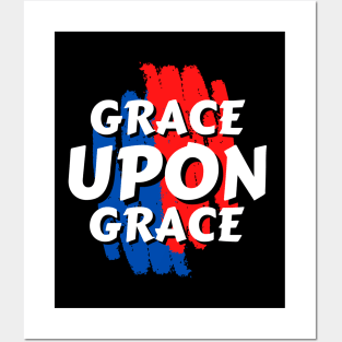 Grace Upon Grace | Christian Typography Posters and Art